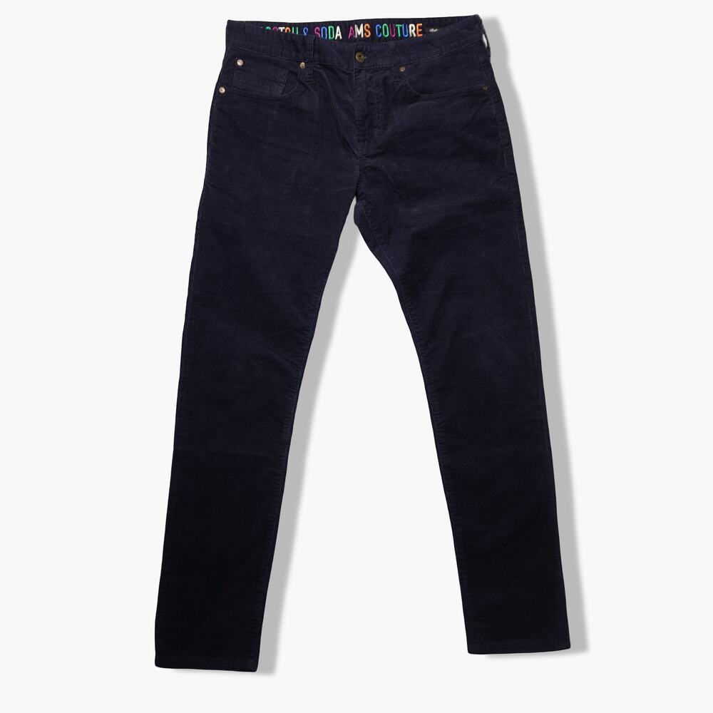 Scotch & Soda Corduroy Pants – Navy – Men’s W32 L32 – Slim Fit‎